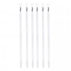 Garfry 6PCS Cable Zip Ties 9.84 Inch, Durable Adjustable  White Plastic Tie Wraps for Indoor and Outdoor